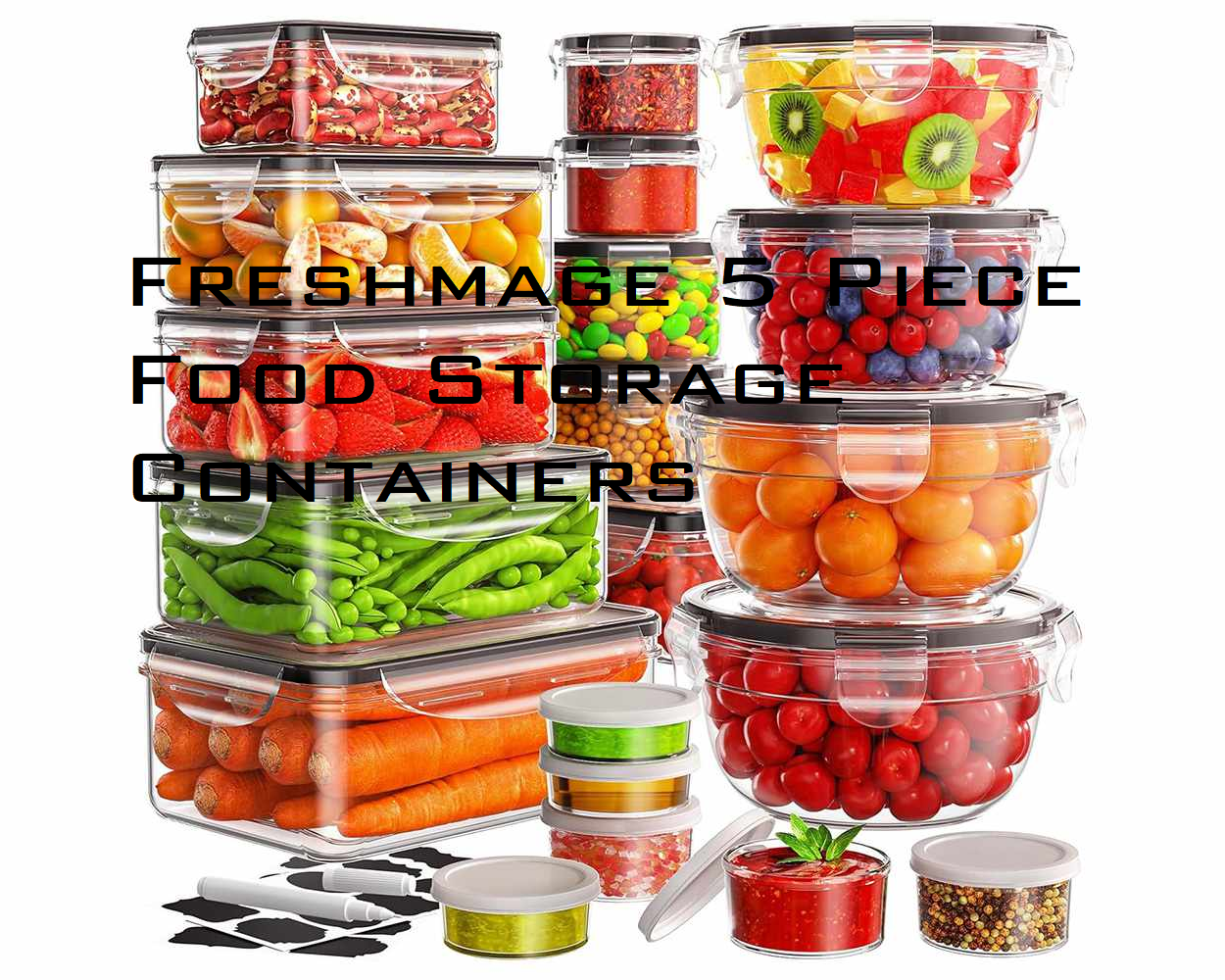 Freshmage 5 Piece Food Storage Containers: The Ultimate Solution for Organized and Fresh Food Storage