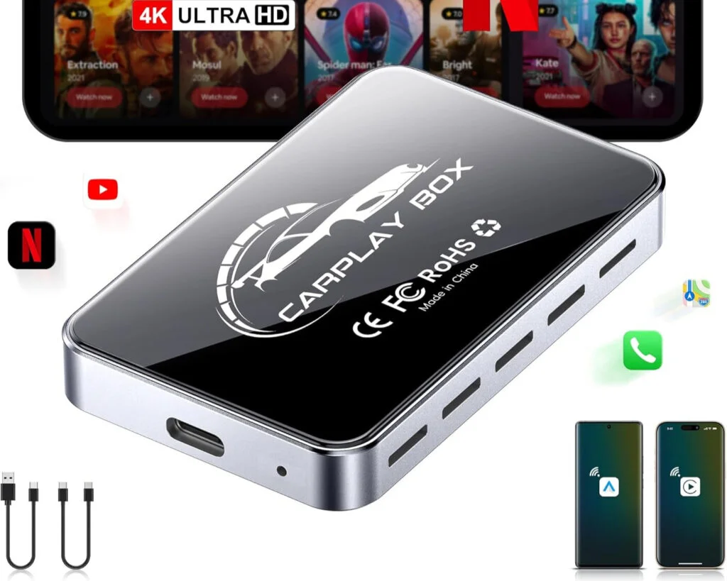 AI Box Wireless CarPlay & Auto Adapter