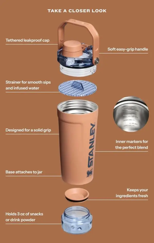 Stanley Activate Shaker Bottle 20 oz