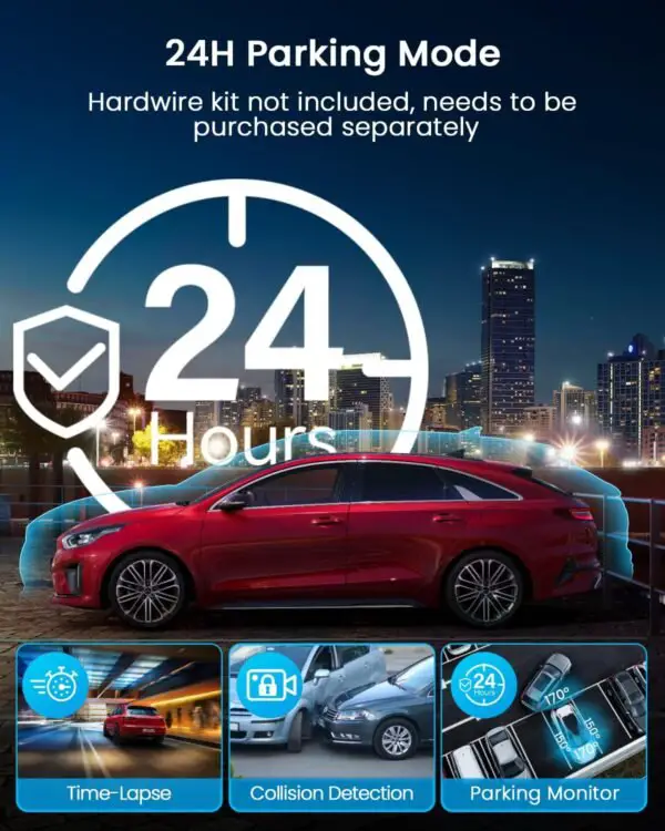 IIWEY N5 4 Channel Dash Cam 360° View