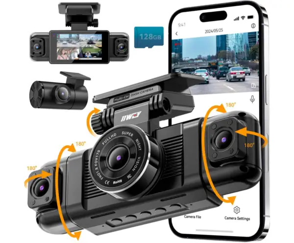 IIWEY N5 4 Channel Dash Cam 360° View